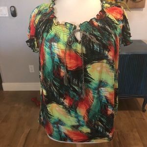 New Beverly Drive peasant top